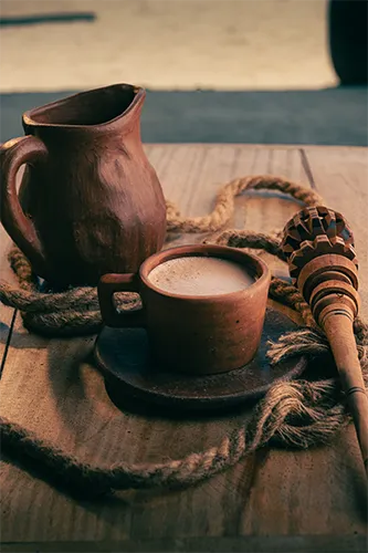 salad in plate on table